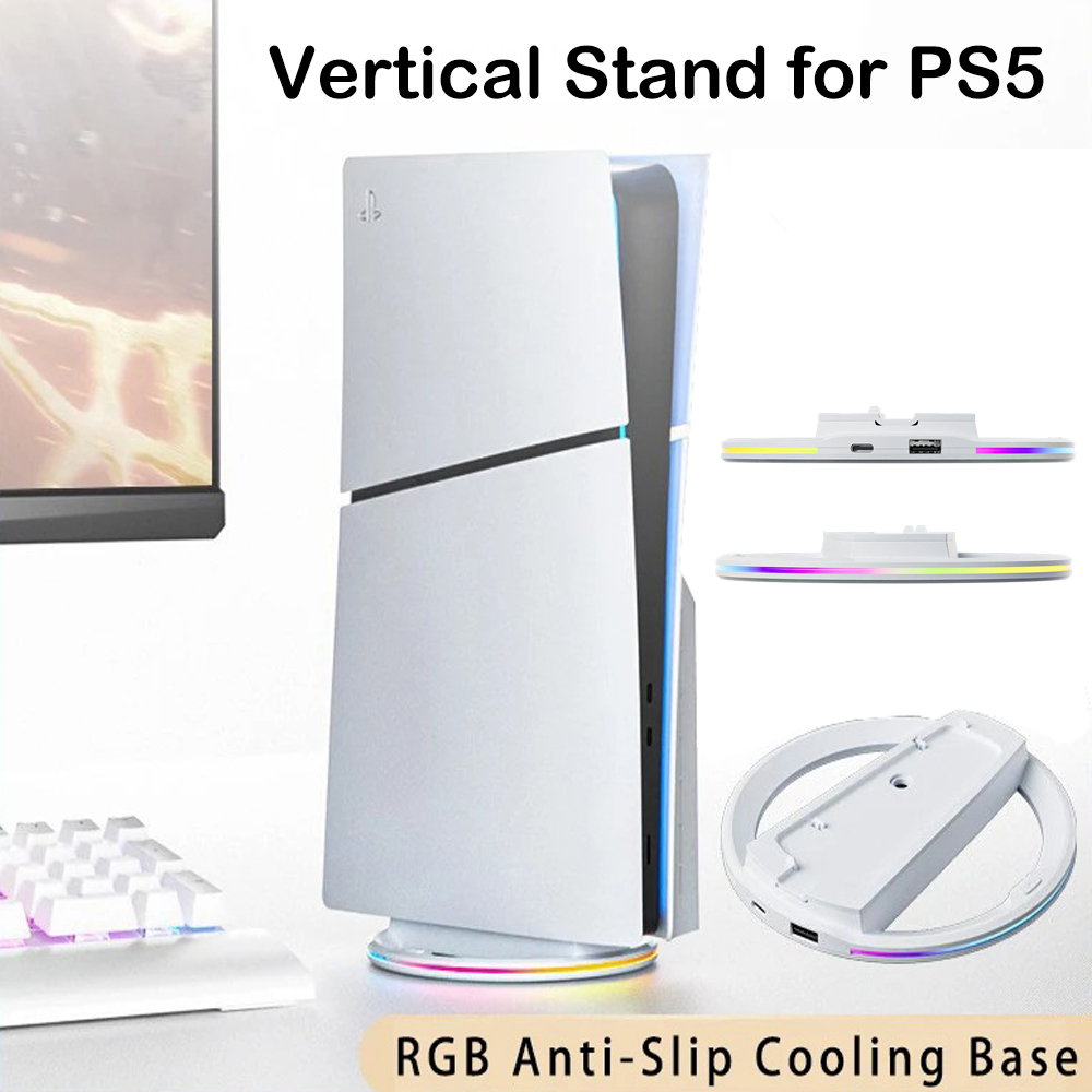 Sony Console Ps5 Slim - Podstawka chłodząca RGB do PS5/PS5 Slim,