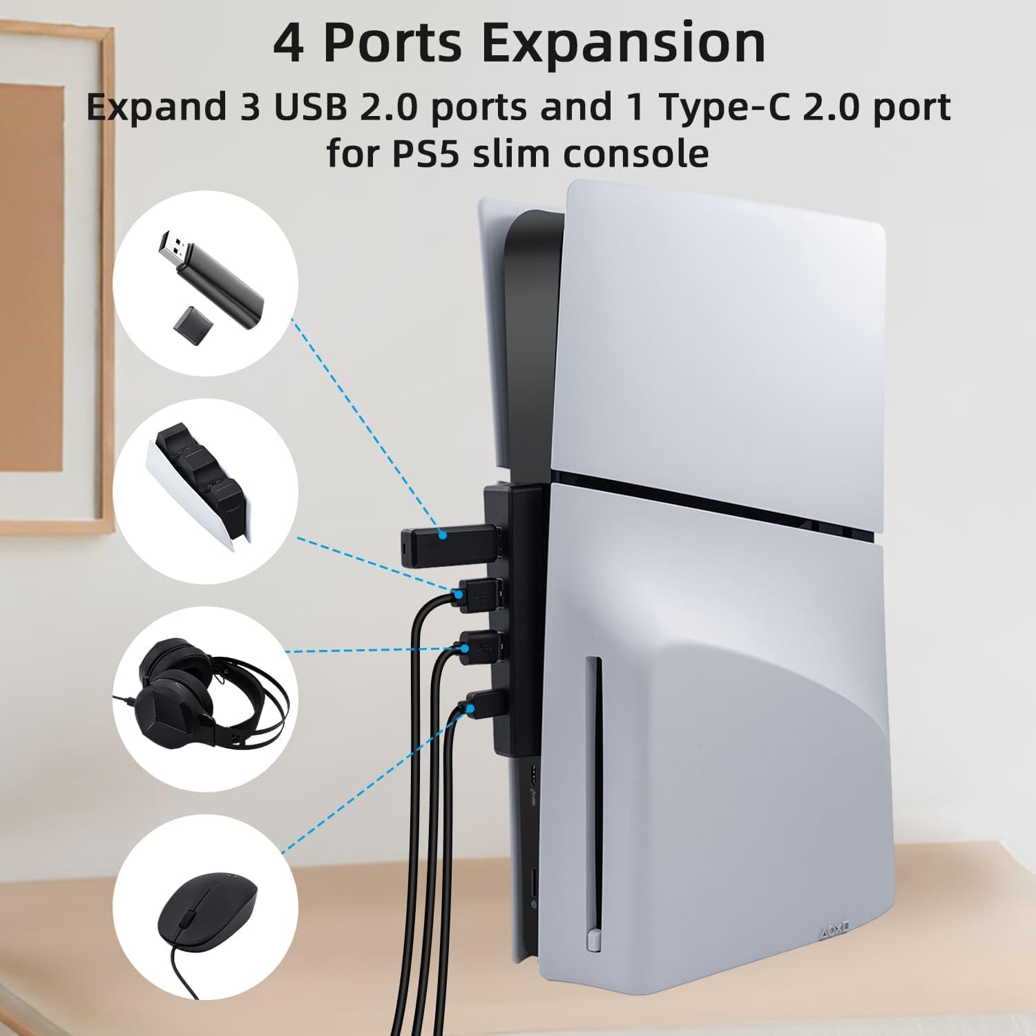 4-portowy koncentrator USB do  – Sony Console Ps5 Slim recenzja i cena