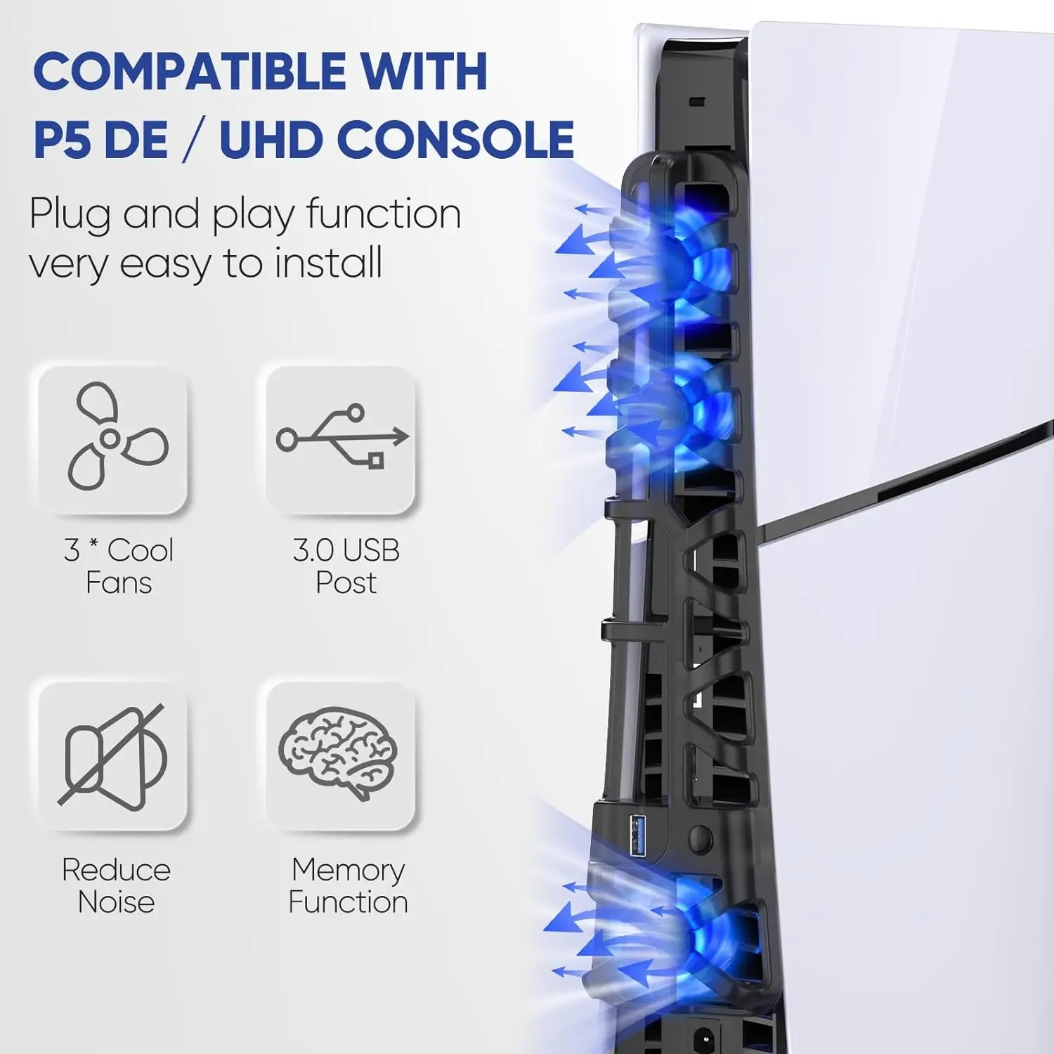 Wentylator chłodzący z 3 ustaw – Sony Console Ps5 Slim recenzja i cena