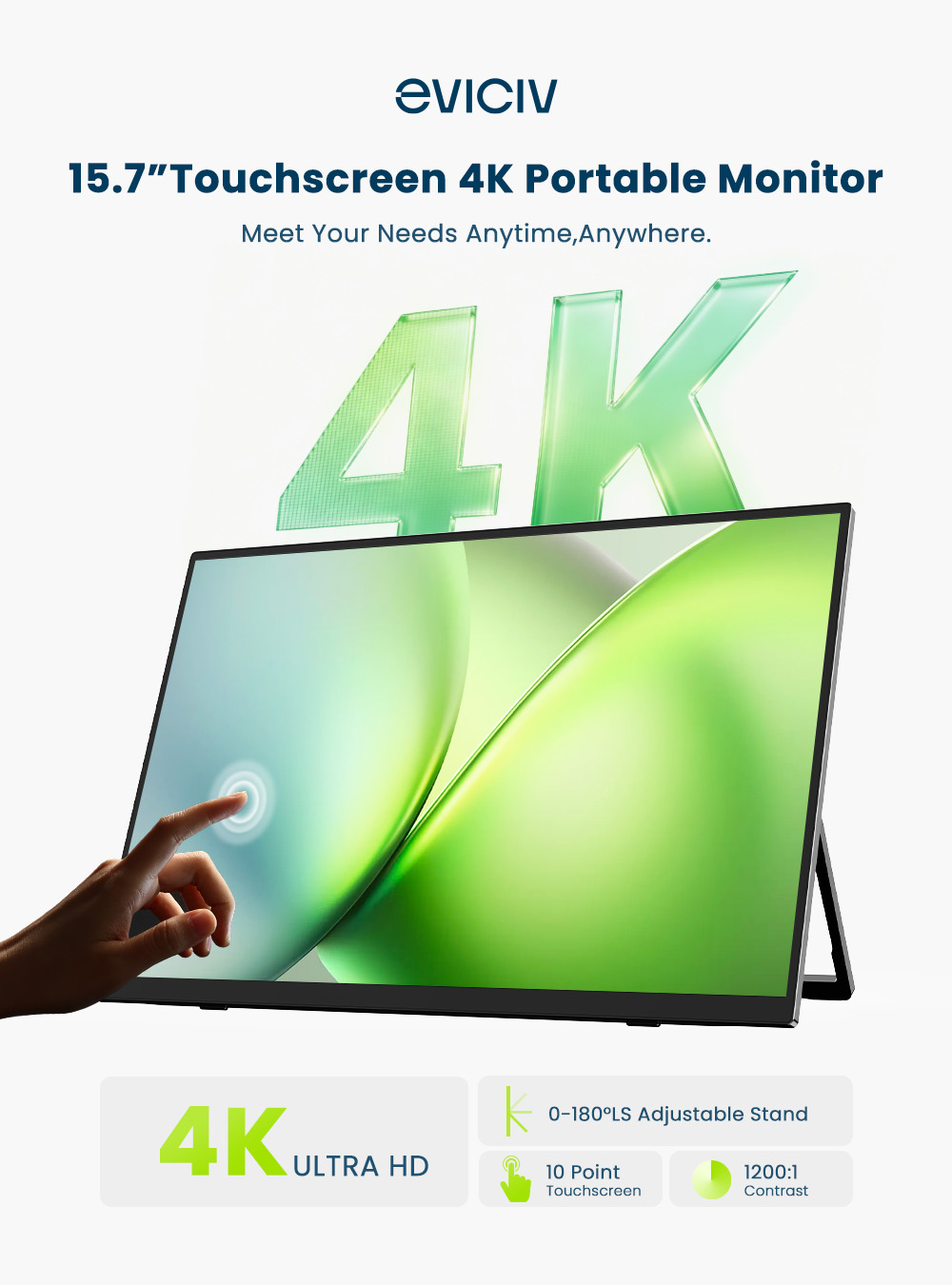 EVICIV 4K przenośny monitor 10 – Gaming Console Type recenzja i cena